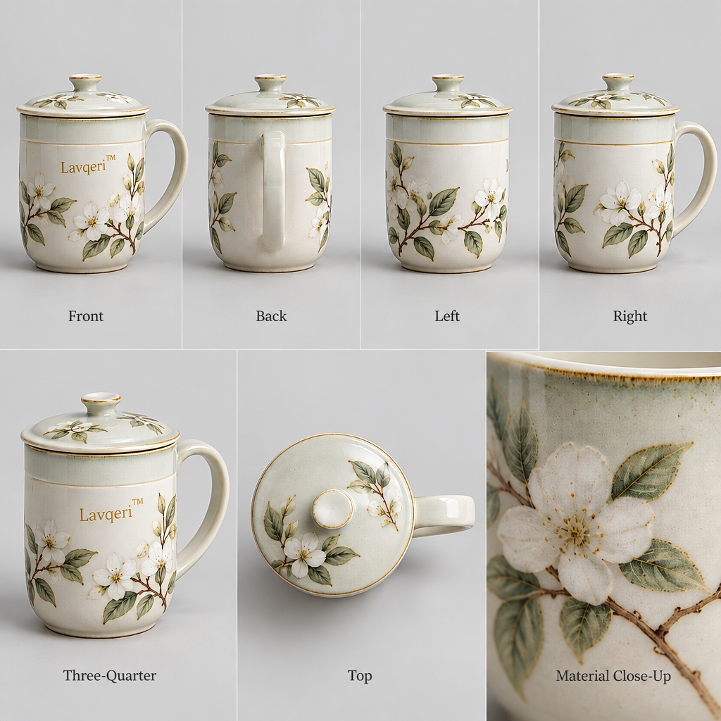 Lavqeri™ Ceramic Tea Infusion Cup image 01