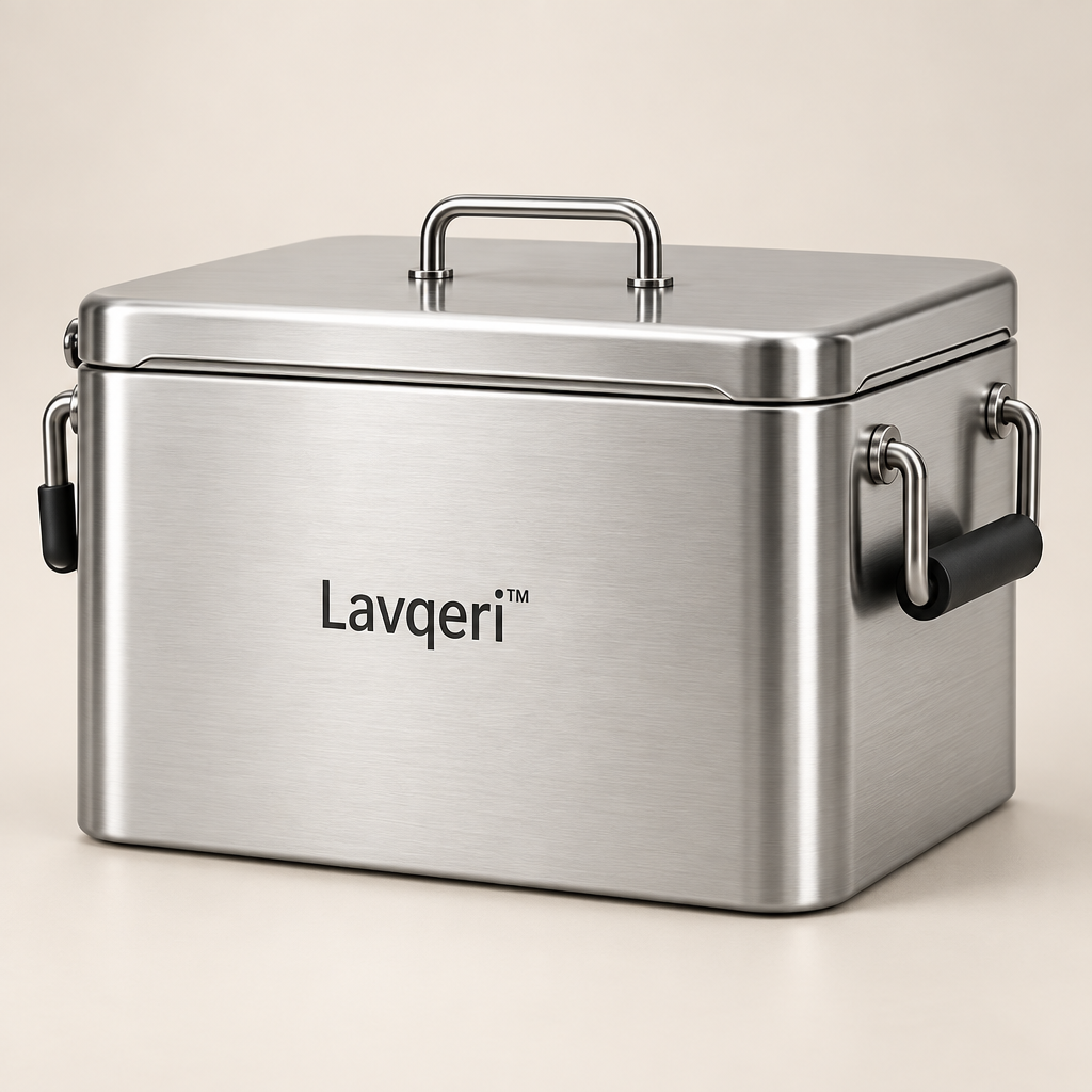 Lavqeri™ Stainless Steel Ice Cube Storage Box image 01